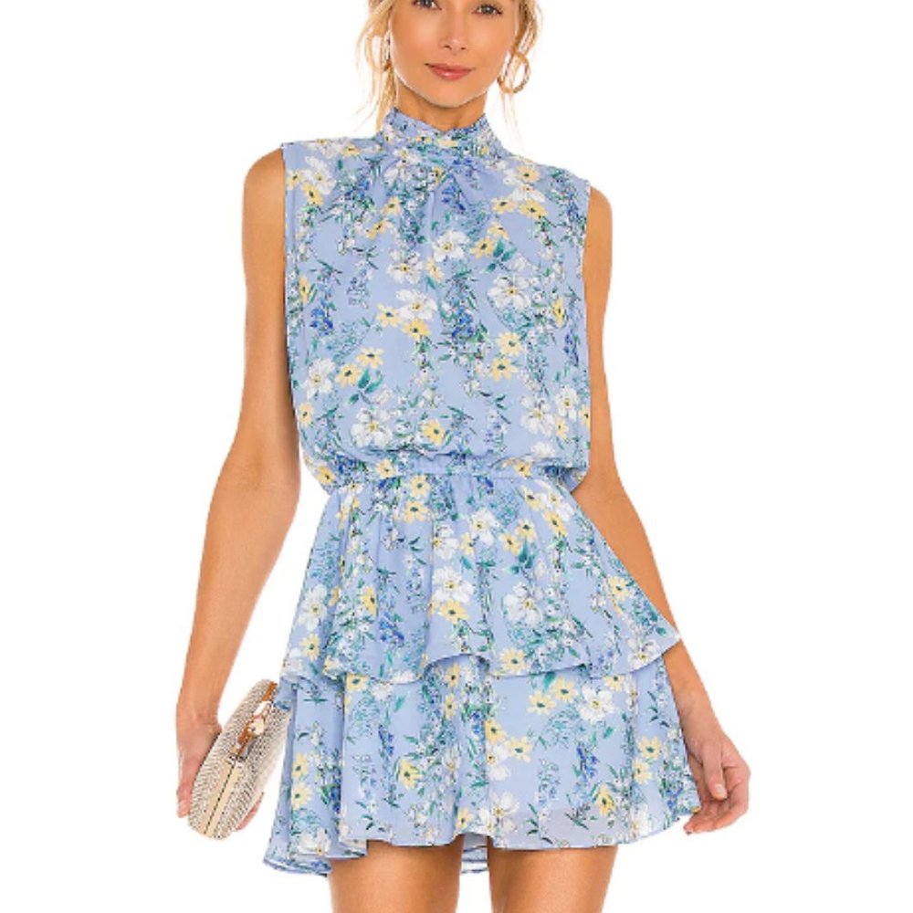 YUMI KIM Kiss Me Dress in Eden Blue